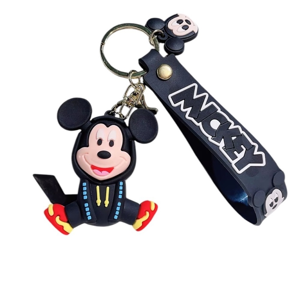 Disney Mickey 3D Keychain Wristlet Bag Charm